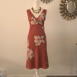 Vintage Banana Rebublic Linen Dress. Size 6.